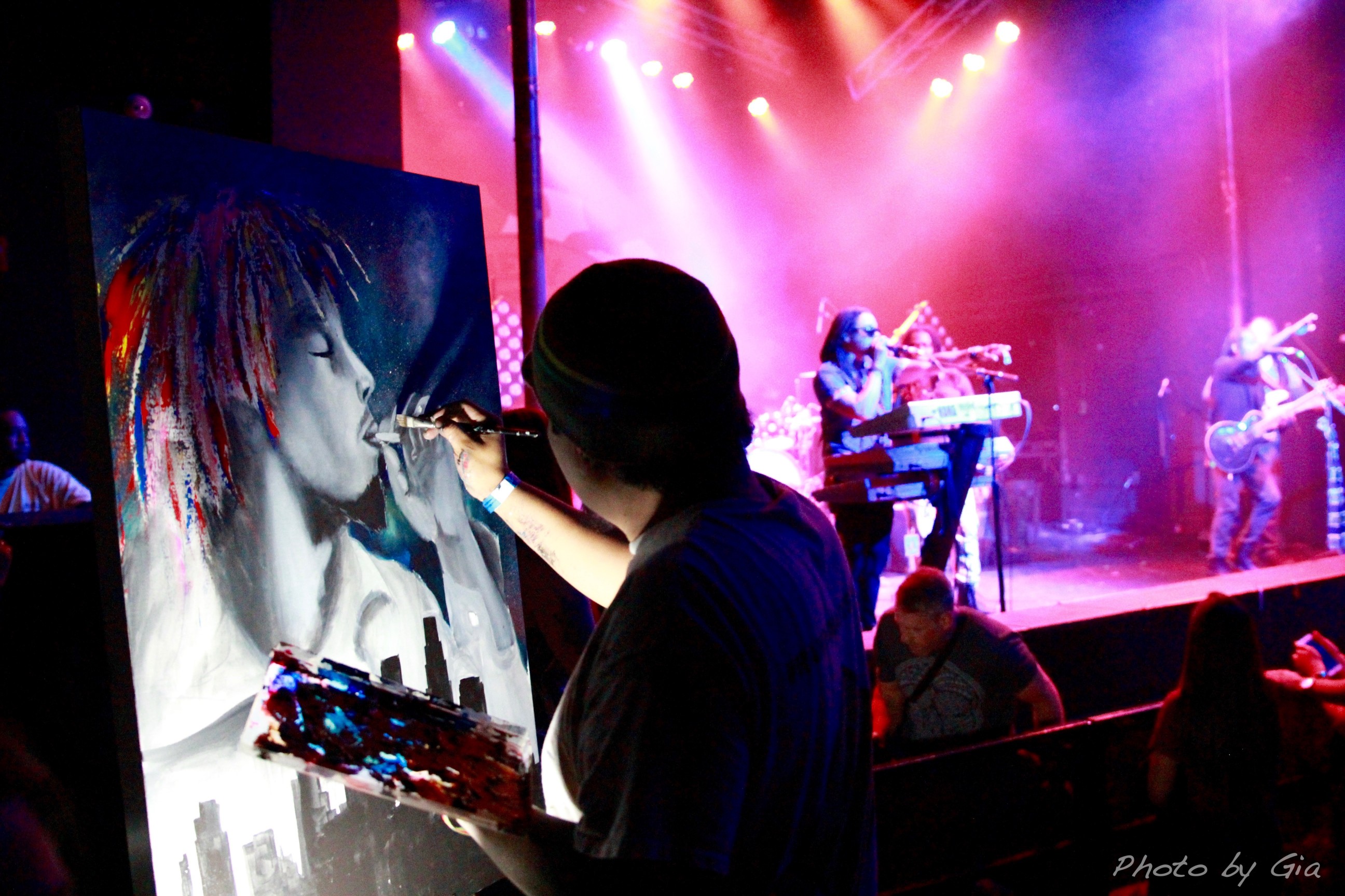 Another Live Painting During The Set Of New Kingston