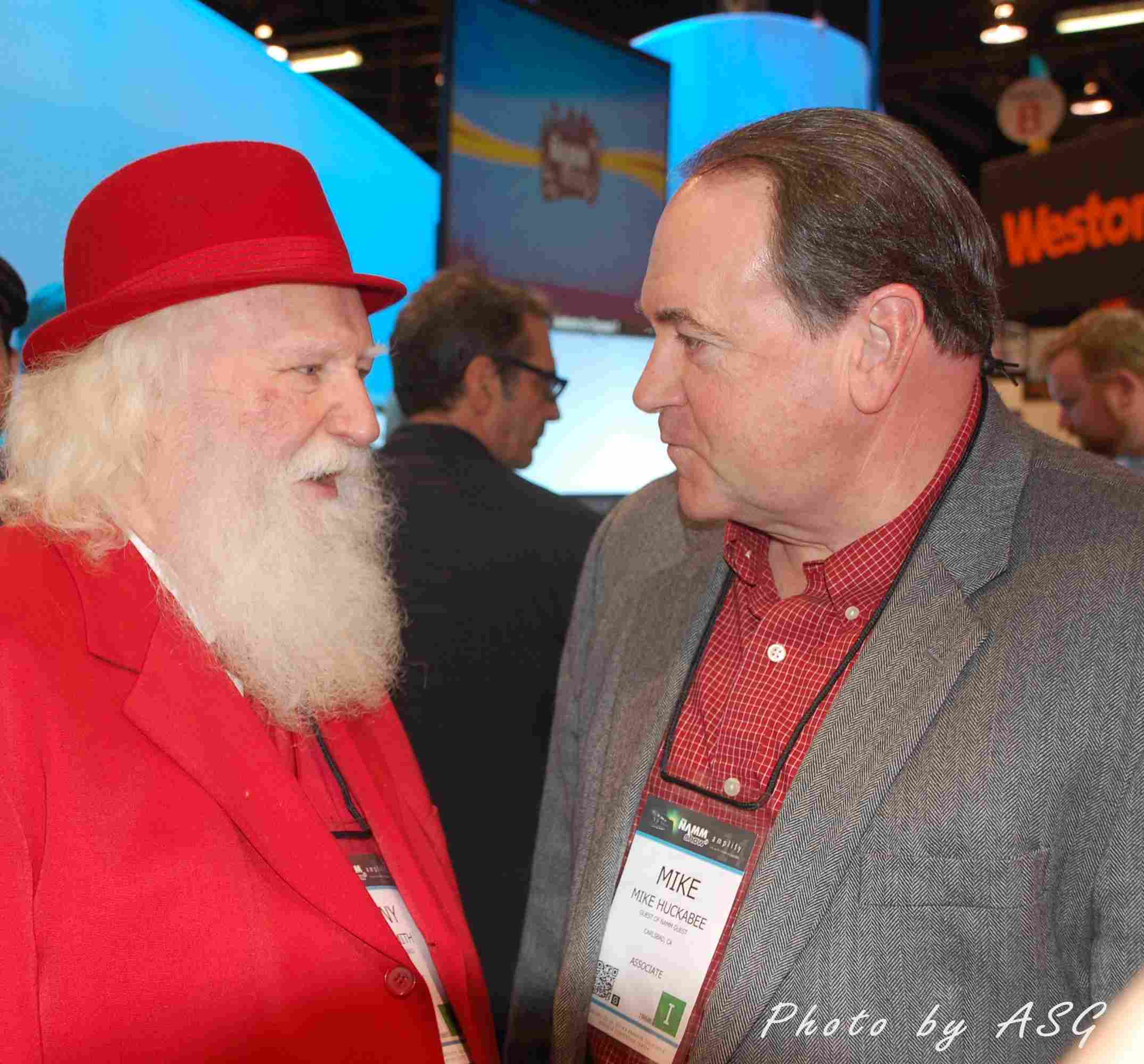 Mike Huckabee And Santa In Deep Conversation